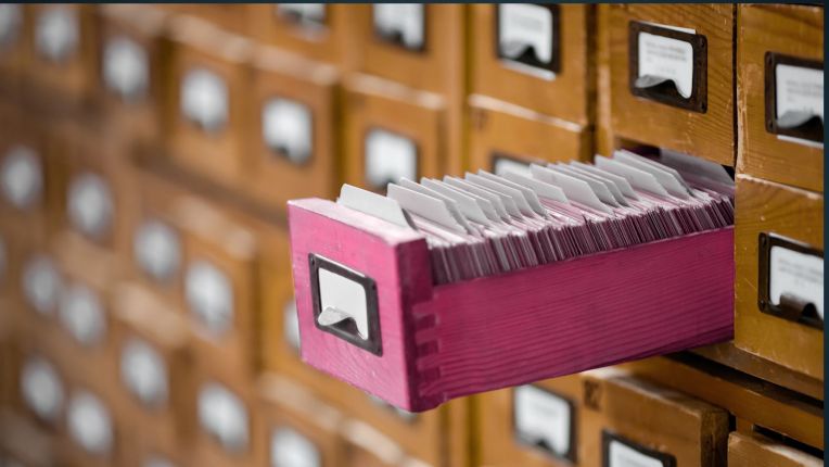 Card index system